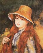 Pierre Renoir Girl and Golden Hat oil painting picture wholesale